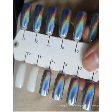 pigment holographique pour nail art, poudre de paillettes holographique